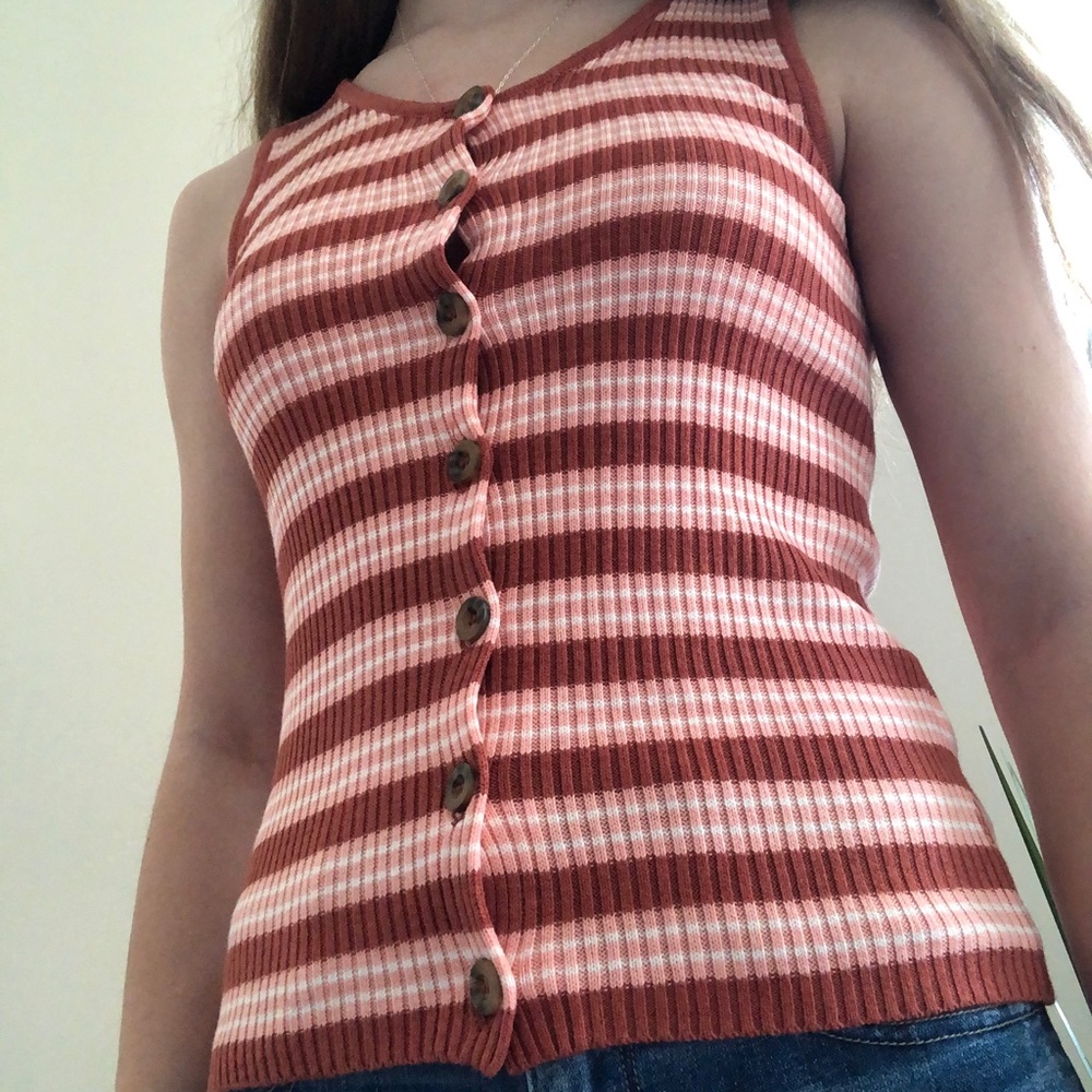 TJ Maxx Buttoned Tank Top